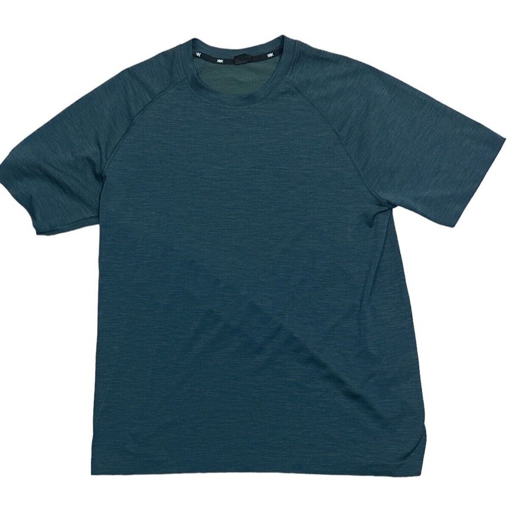 RHONE Men’s Active Shirt Blue‎ Green $78 MSRP See Pics For Size  EUC